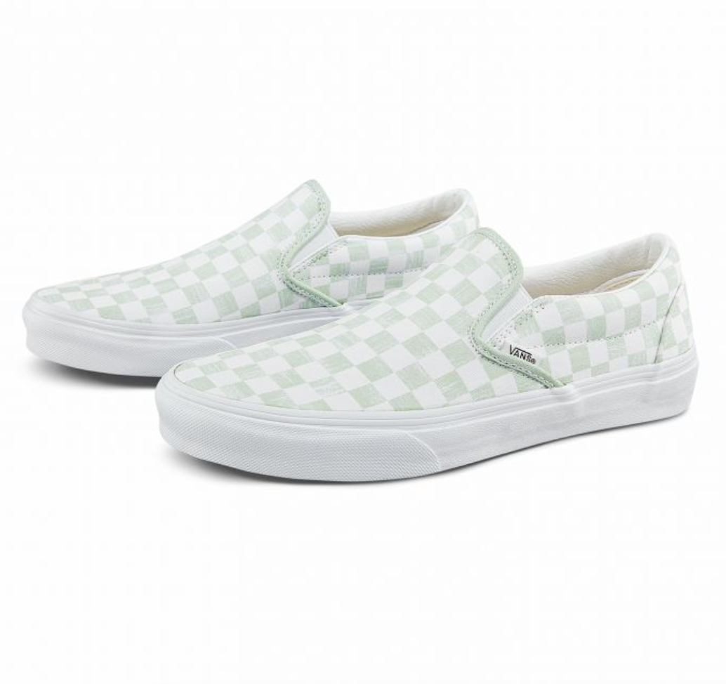 VANS CLASSIC SLIP-ON GREEN WHITE