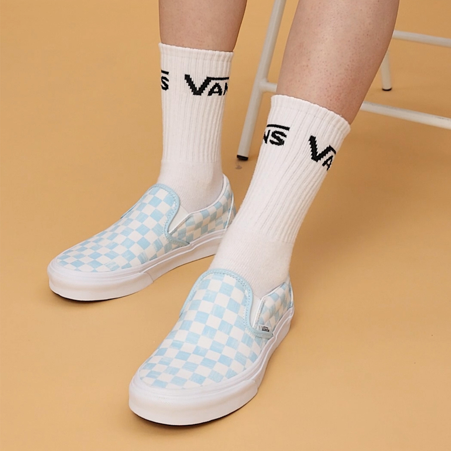 VANS CLASSIC SLIP-ON BLUE WHITE