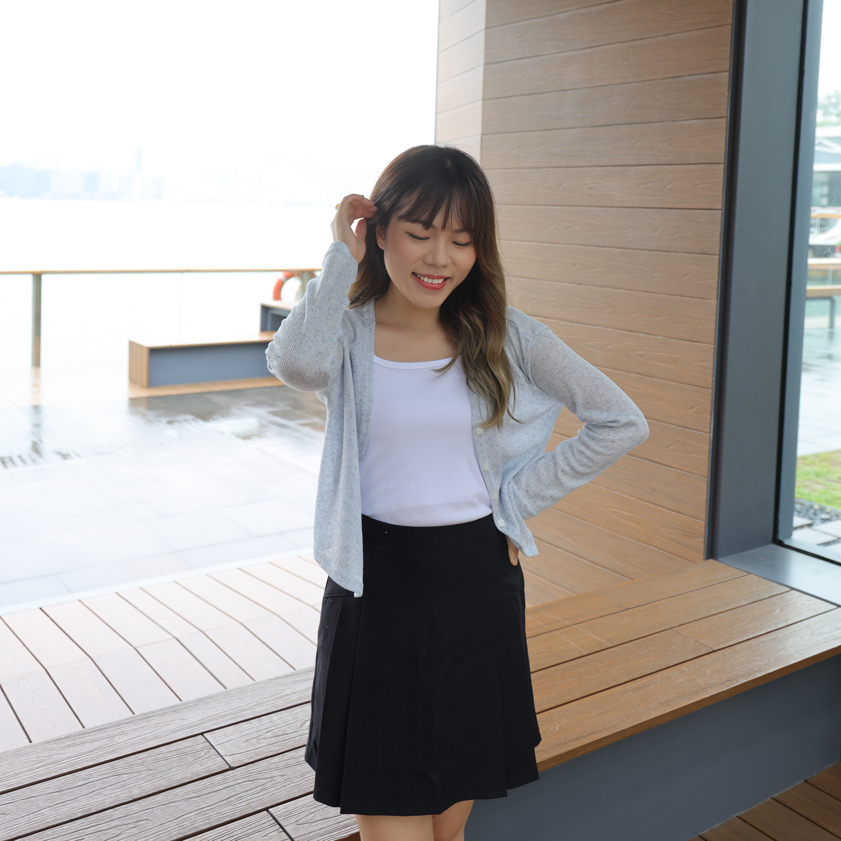 ✨ ||CA131||混和質感夏秋薄短身外套