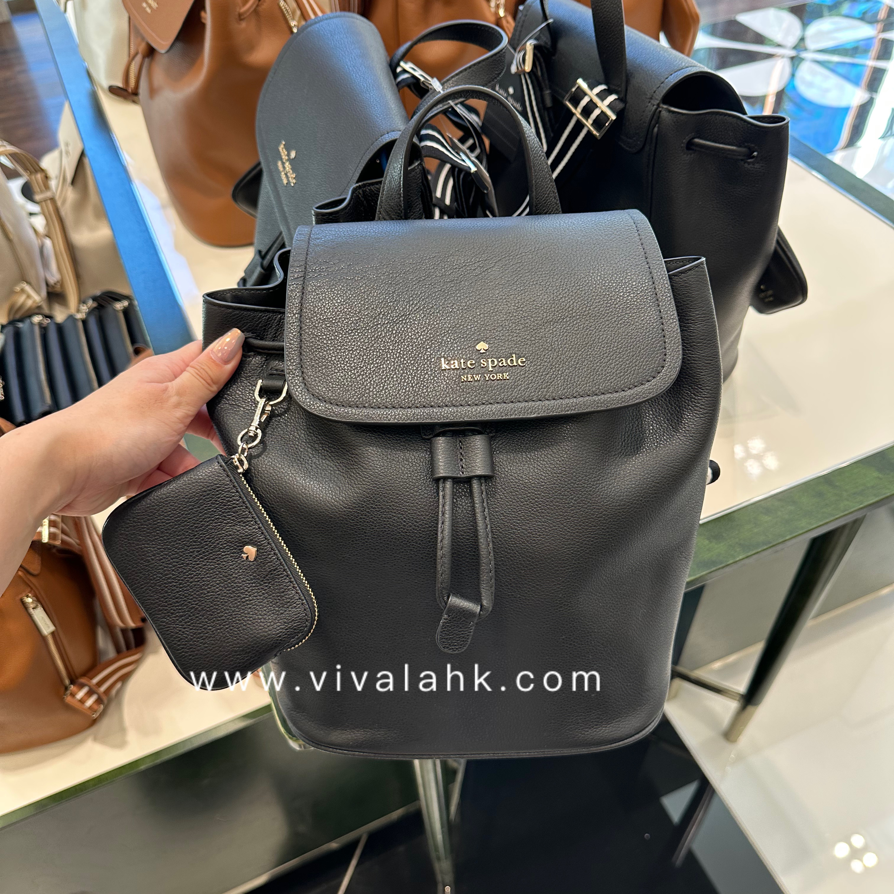 Kate Spade - Rosie 全皮背囊+散子包掛 KB714