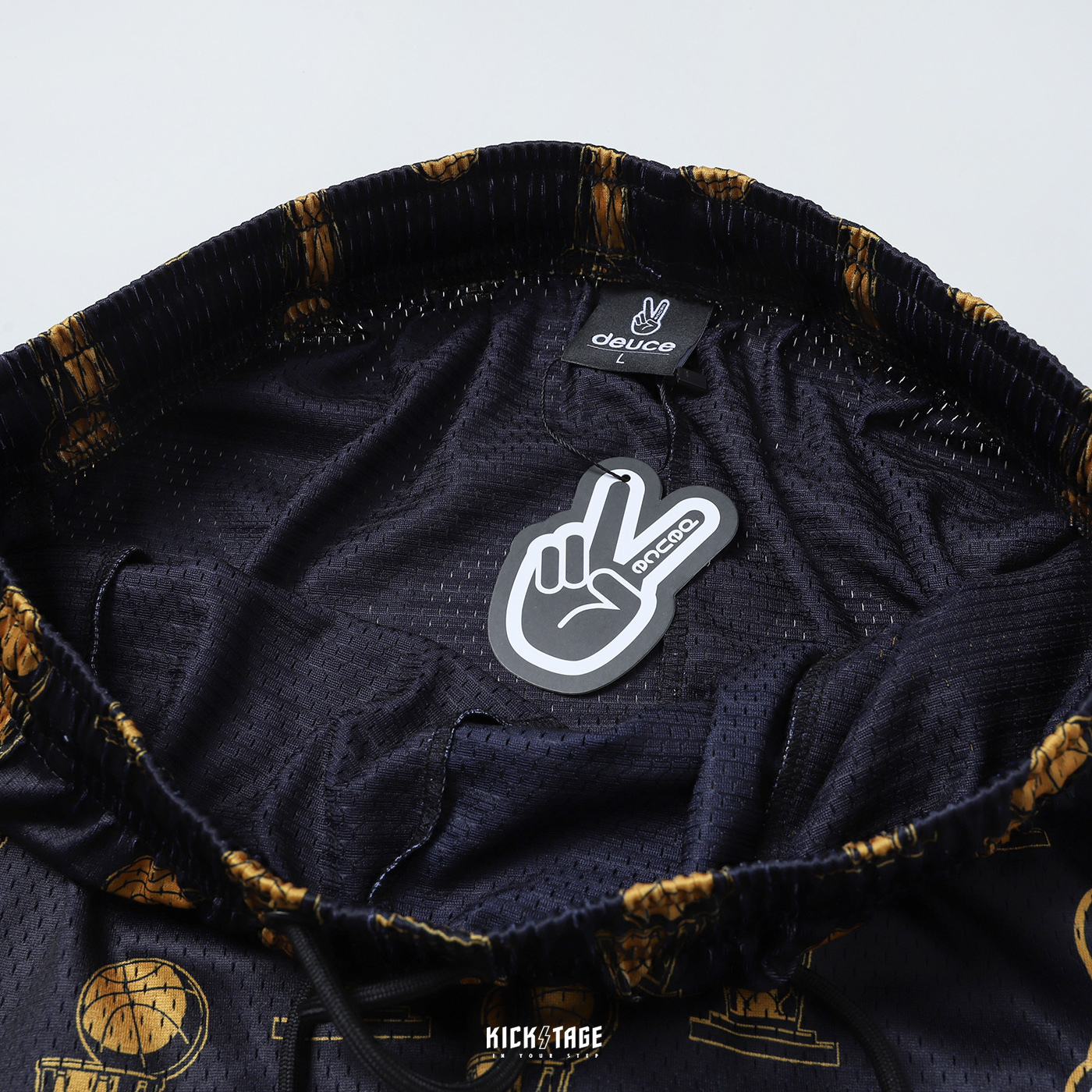 男款Deuce Brand Vibe Shorts 黑色冠軍球褲MVP 抽繩籃球褲短褲
