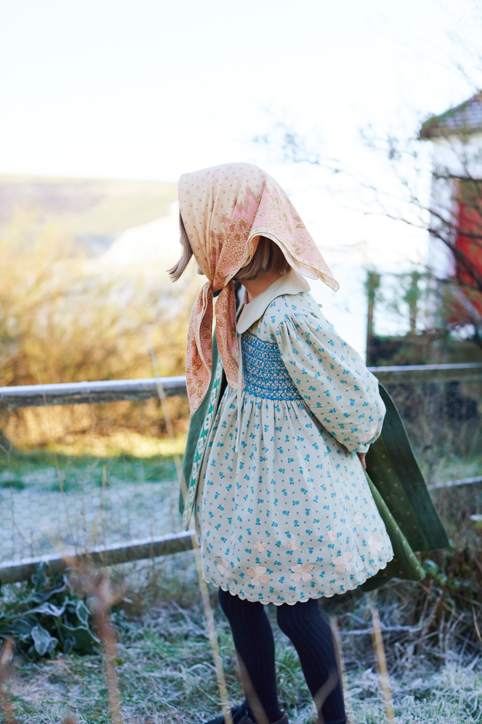 APOLINA - Ethel Smock Dress（Pansy Garden Willow）