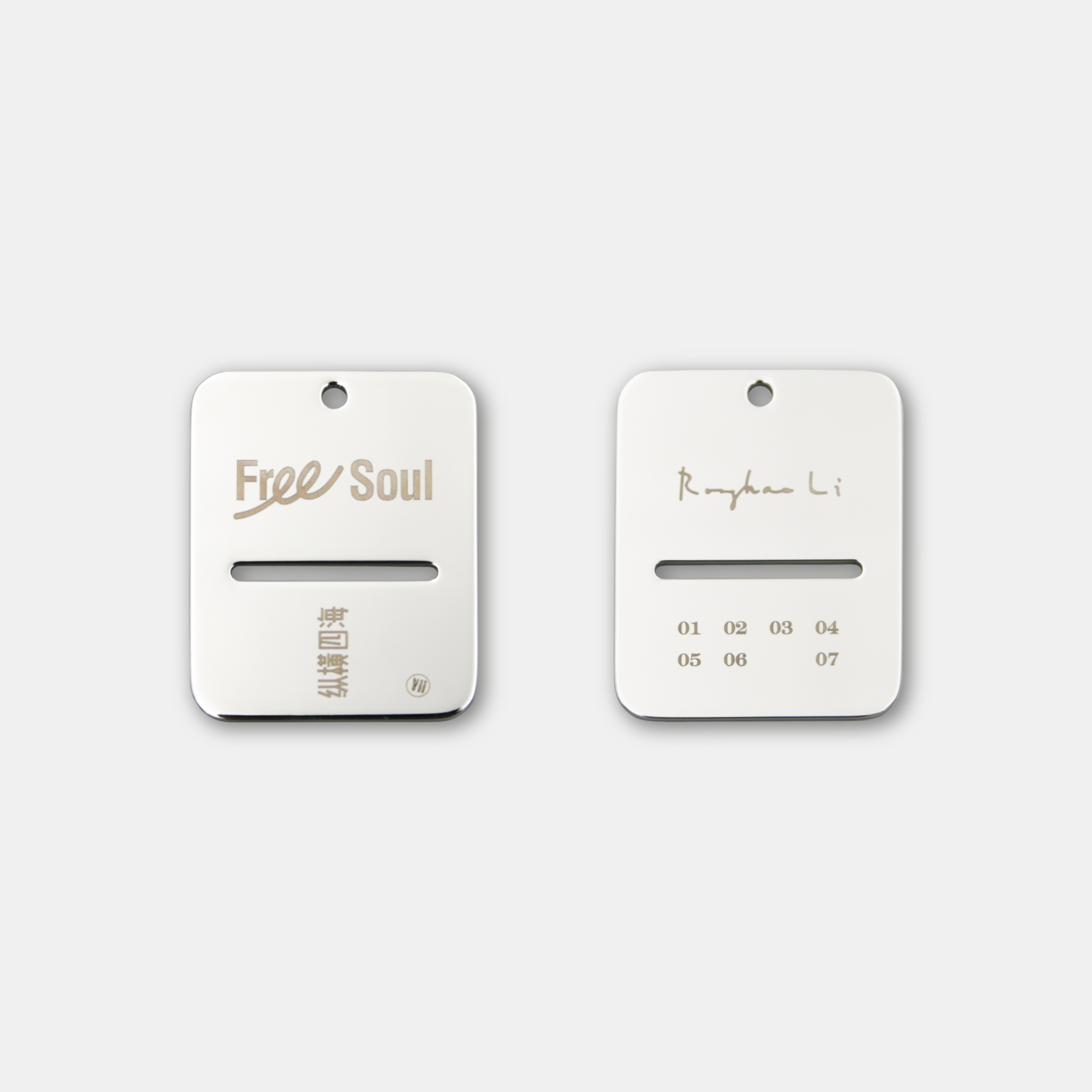 縱橫四海 紀念方牌項鍊