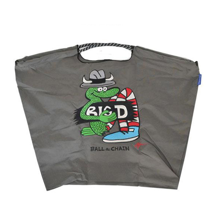 預購｜Ball & Chain｜炭灰色 RYU Big.D刺繡環保袋 L
