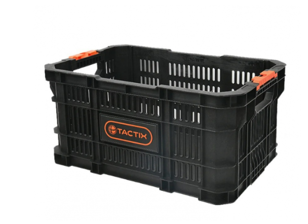 "TACTIX" 20"加厚黑色膠工具箱(新扣)