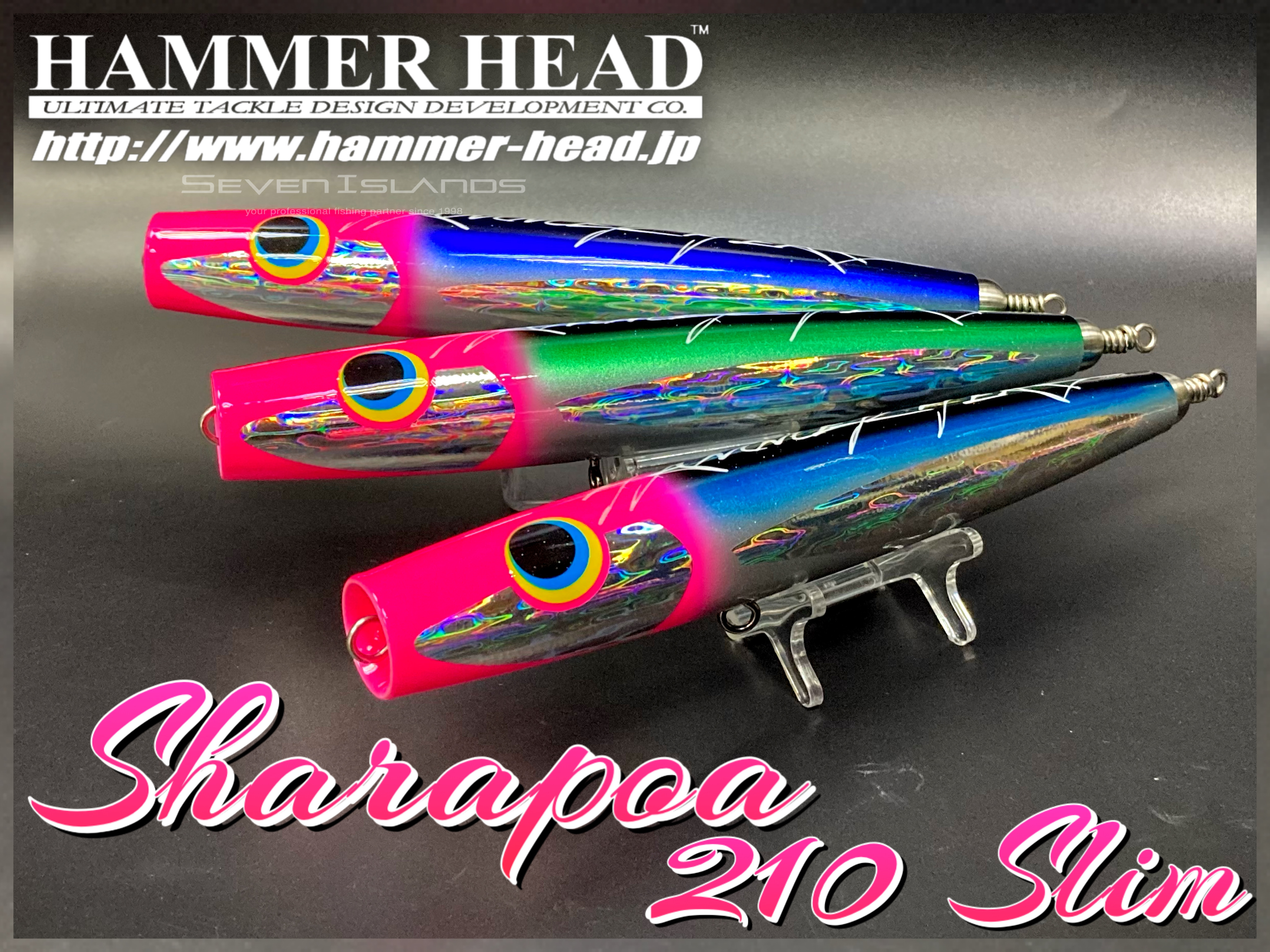 【2024福袋】 HAMMER-HEAD Sharapoa 210 Slim Pink Head トップウォーター