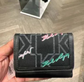 [S] KARL LAGERFELD 23FW3212 K/MONO SIGN SMALL WALLET,BLACK/SE, 8720744325970 (SKL724)