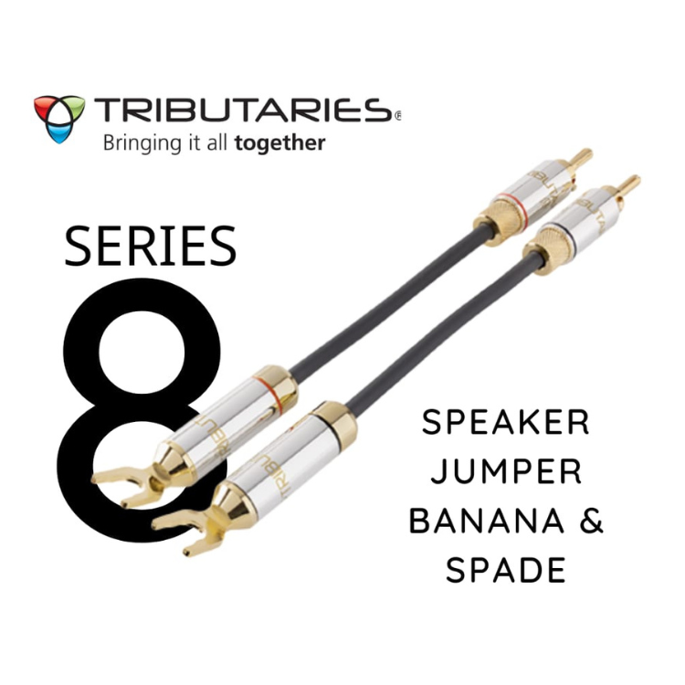 Tributaries 8SJ 碲金屬插頭喇叭跳線 (5N LC-OFC線性大晶體無氧銅) (兩聲道使用)