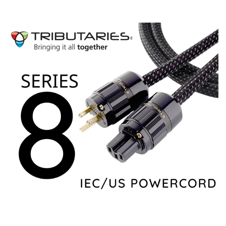 Tributaries 8P-IEC 12AWG 銅電源線 (5N LC-OFC線性大晶體無氧) (1條)