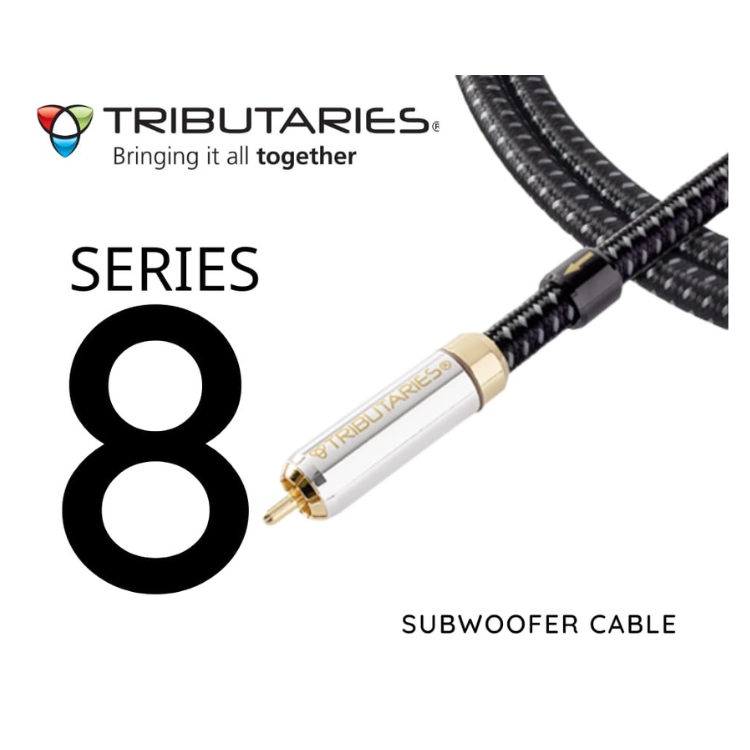 Tributaries 8S 碲金屬插頭超低音專用接線 (5N LC-OFC線性大晶體無氧銅) (1條)