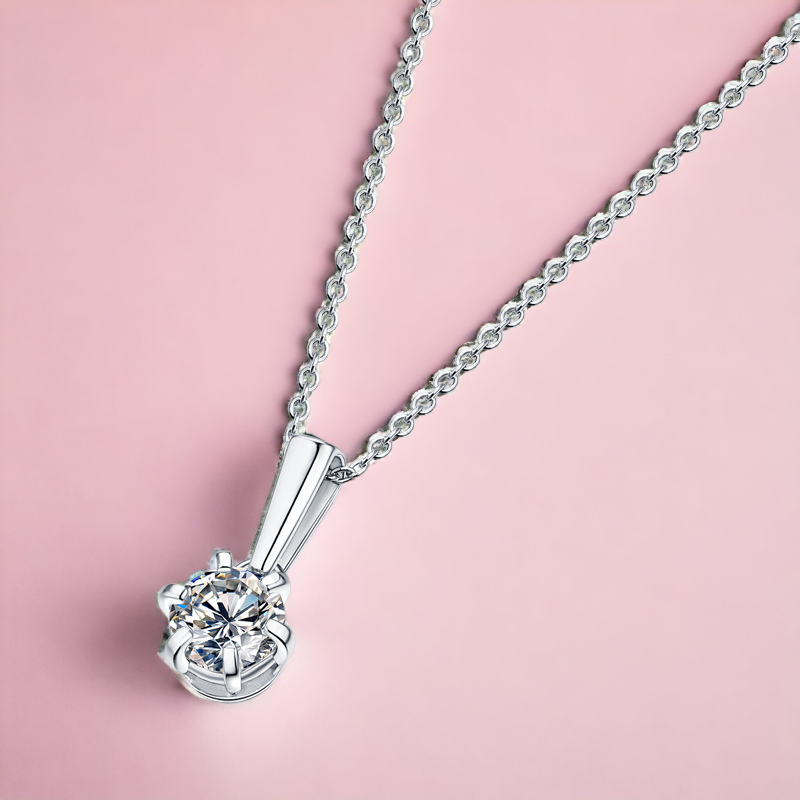 【星辰】天燈-莫桑石項鍊(1-5ct)