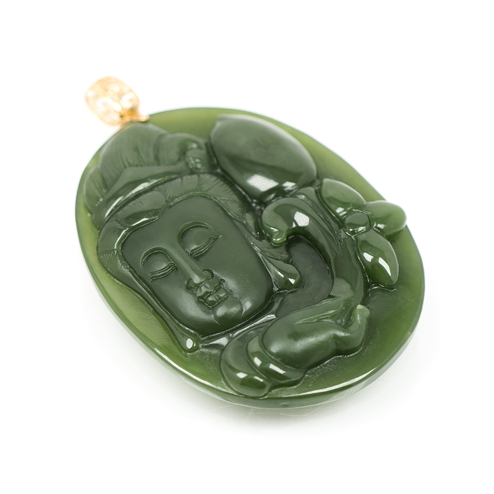（56mm）天然石無処理【⭐️岫玉-手彫刻品 竹】  和田玉/軟玉/翡翠 J2013 和田玉碧玉珠串(12mm直徑)