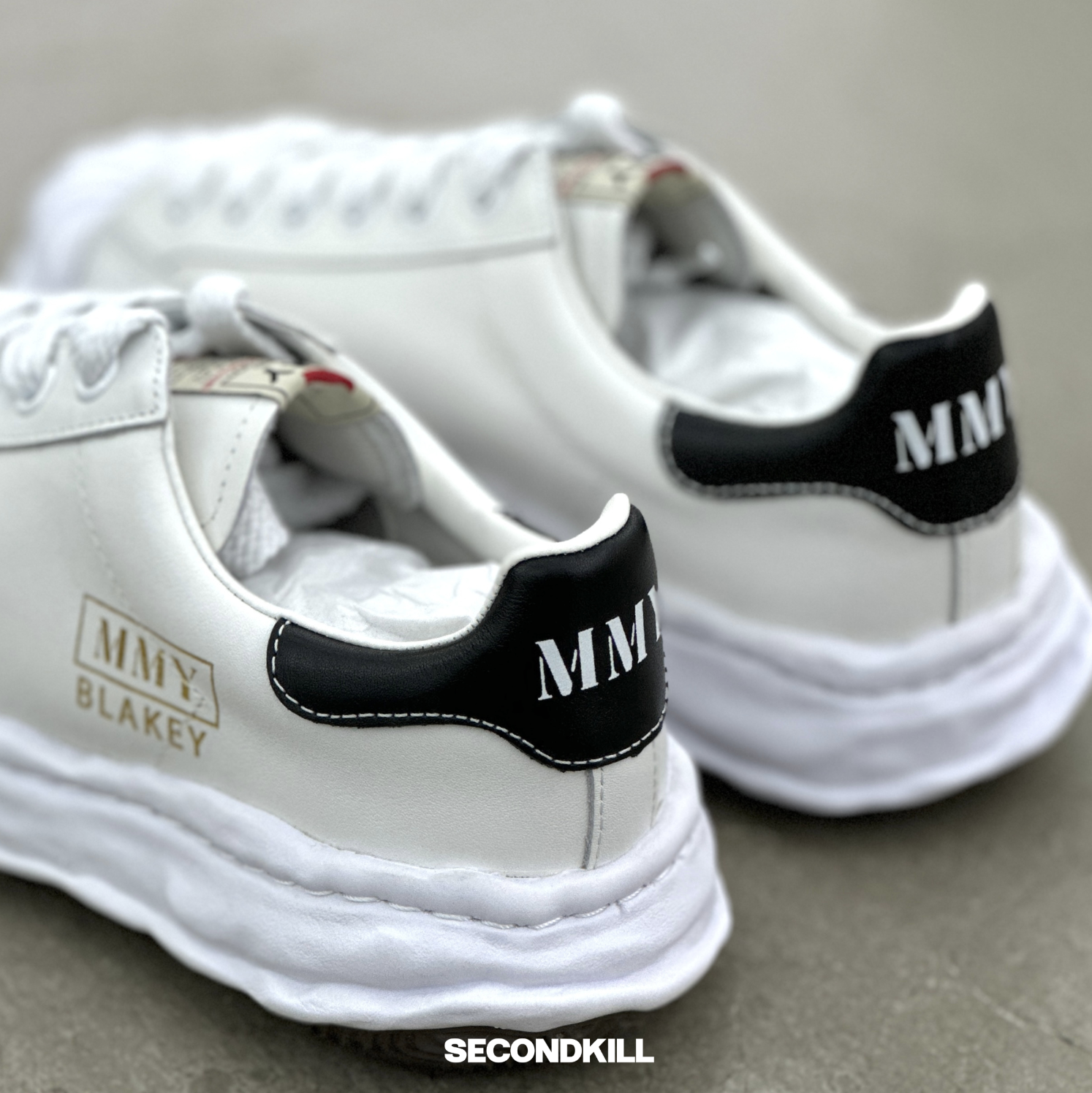 Maison Mihara Yasuhiro Blakey White Leather