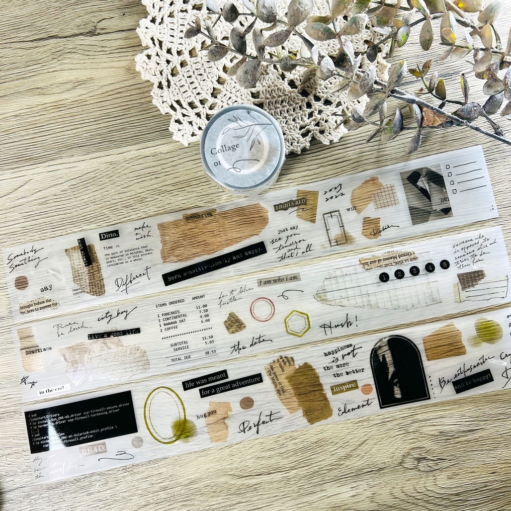 什物． Collage 01 5cm霧面PET膠帶 <整捲/分裝>