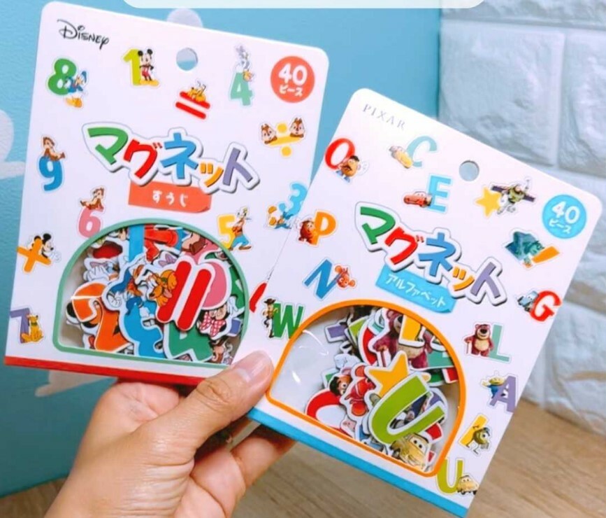 日本知育玩具 disney 字母磁貼40枚