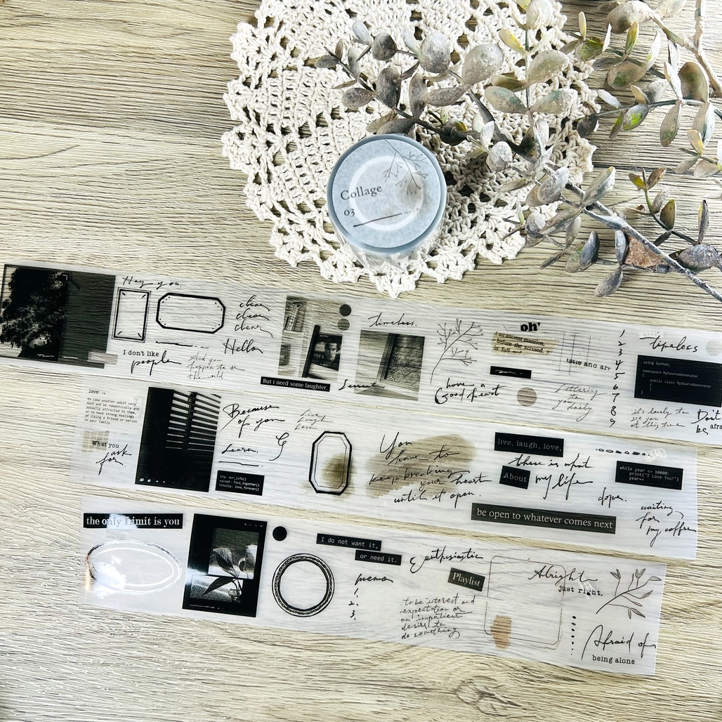 什物． Collage 03 5cm霧面PET膠帶 <整捲/分裝>