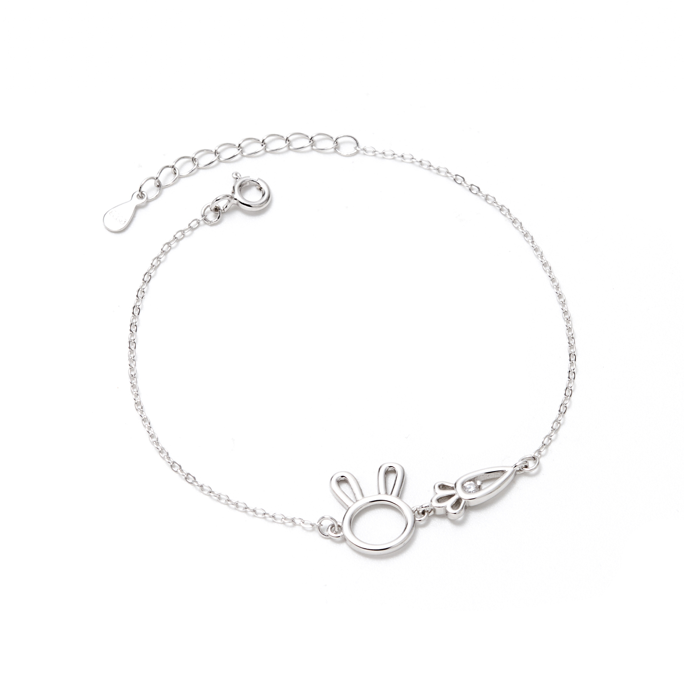 平價飾品,純銀,兔子,手鍊