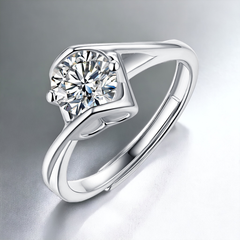 【星辰】宙光-莫桑石戒指(1-3ct)