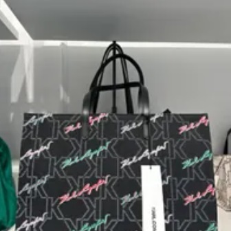 [S] KARL LAGERFELD 23FW3010 K/MONOGRAM SIGNATURE TOTE,BLACK/SE, 8720744325840 (SKL727)