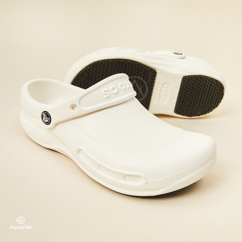 Crocs Bistro WhiCemented 男鞋 女鞋 白色 防滑 速乾 工作 卡駱馳 涼拖鞋 10075-100