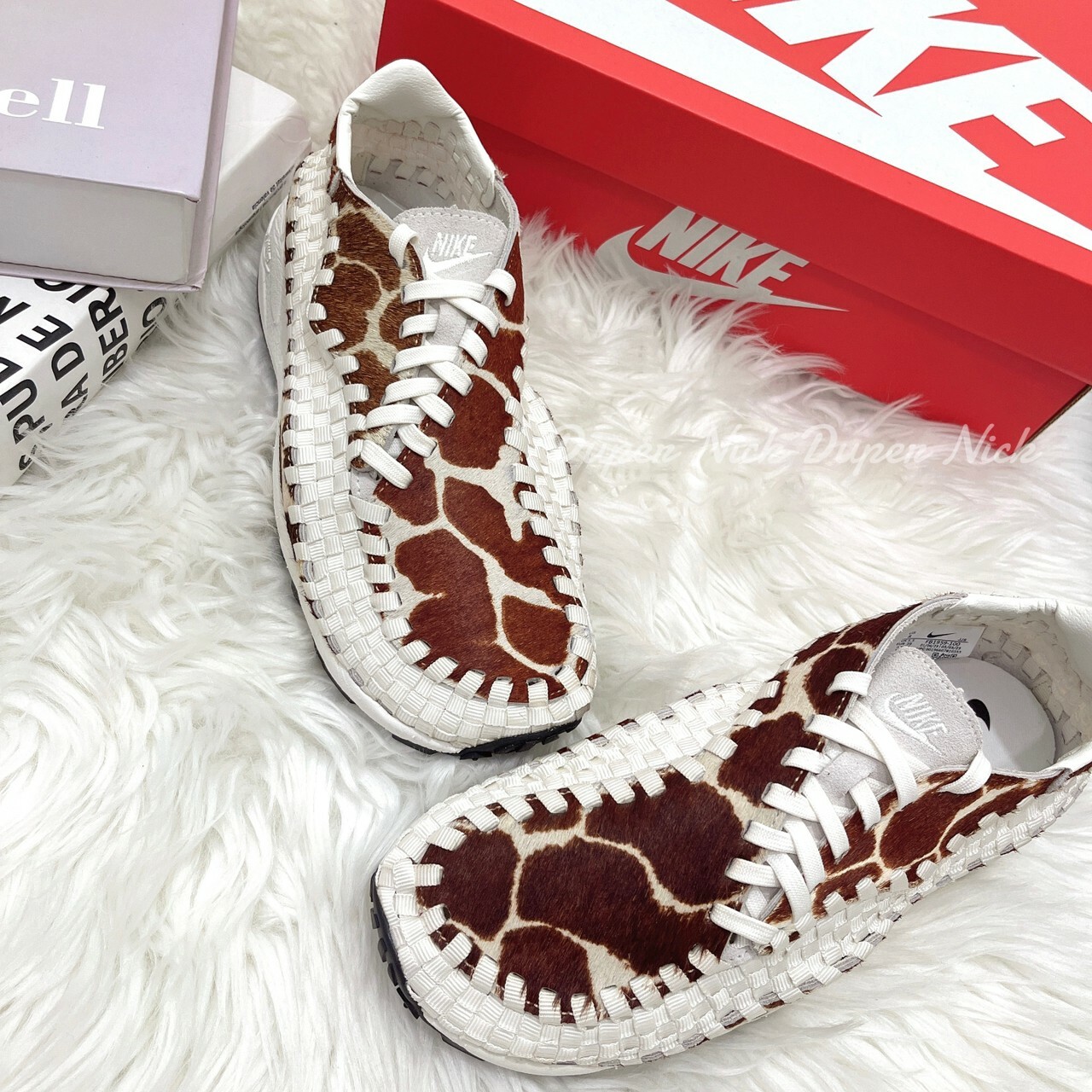 預購 NIKE AIR FOOTSCAPE WOVEN 長頸鹿 乳牛紋 馬毛 編織鞋