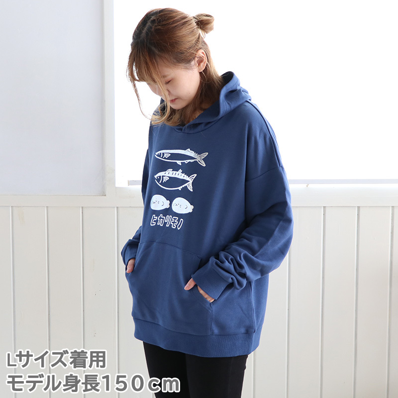 Sirotan 長袖連帽上衣 小白海產 M