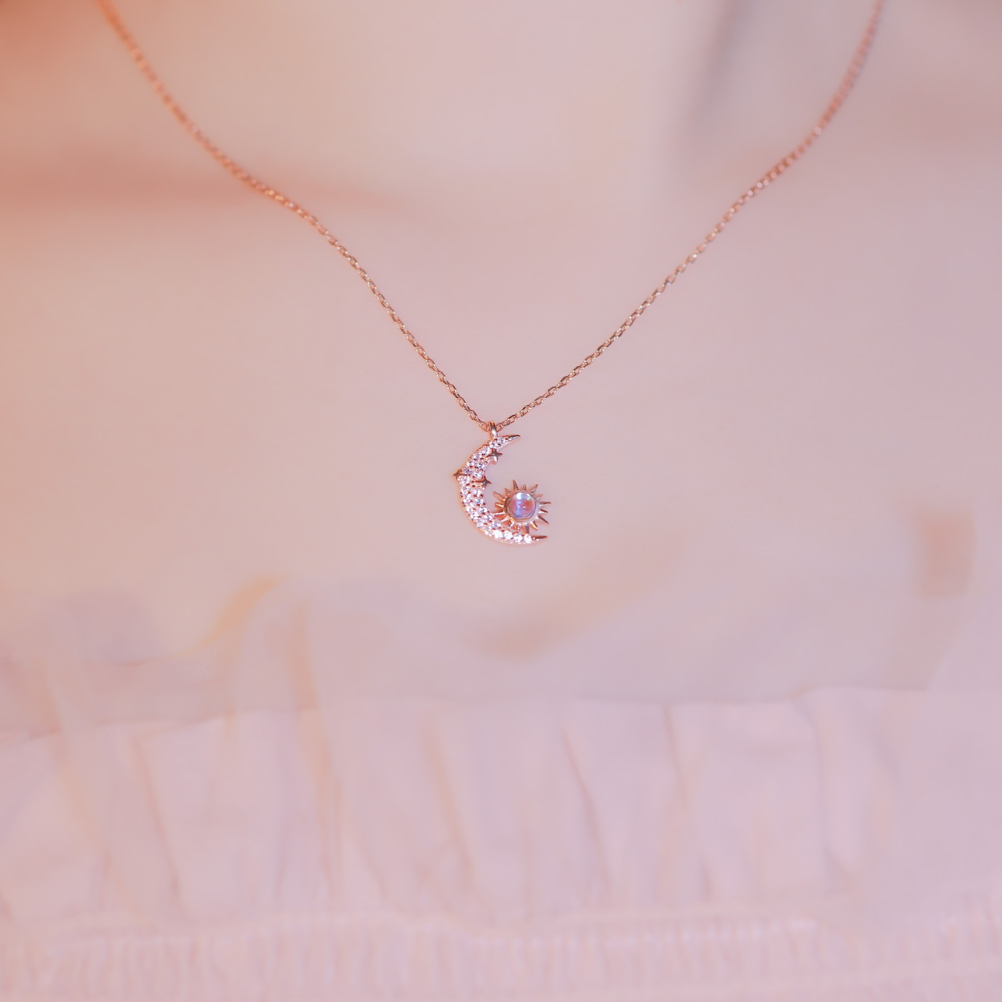 | 925 Silver・White Gold・Rose Gold | Love Dairy Necklace（Silver / Rose Gold） | NE0538 |