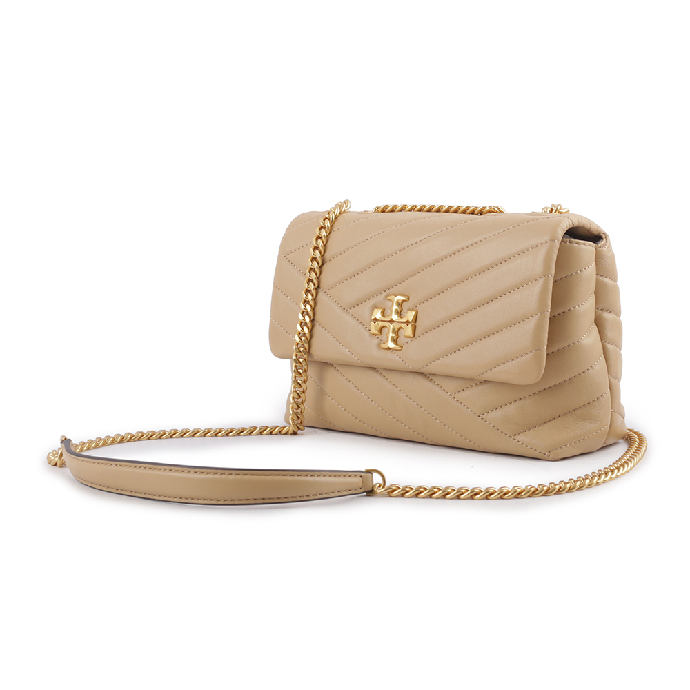 【TORY BURCH】Kira 縫線設計小款肩背/斜背二用包(沙漠色) 90452 251