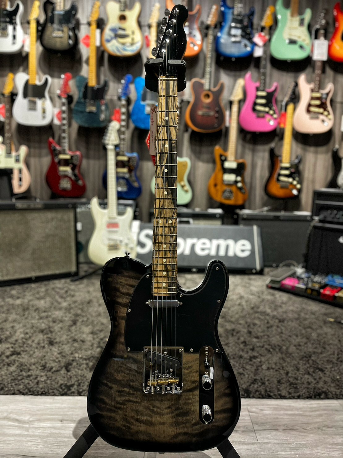 Fender AM QMT Tele Pale Moon Ebony Fretboard 公司貨【宛伶樂器】