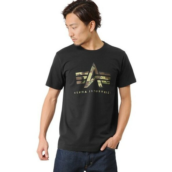 日版 Alpha 大LOGO 短TEE 迷彩 黑綠迷彩 TC1107-001 / 白綠迷彩 TC1107-018