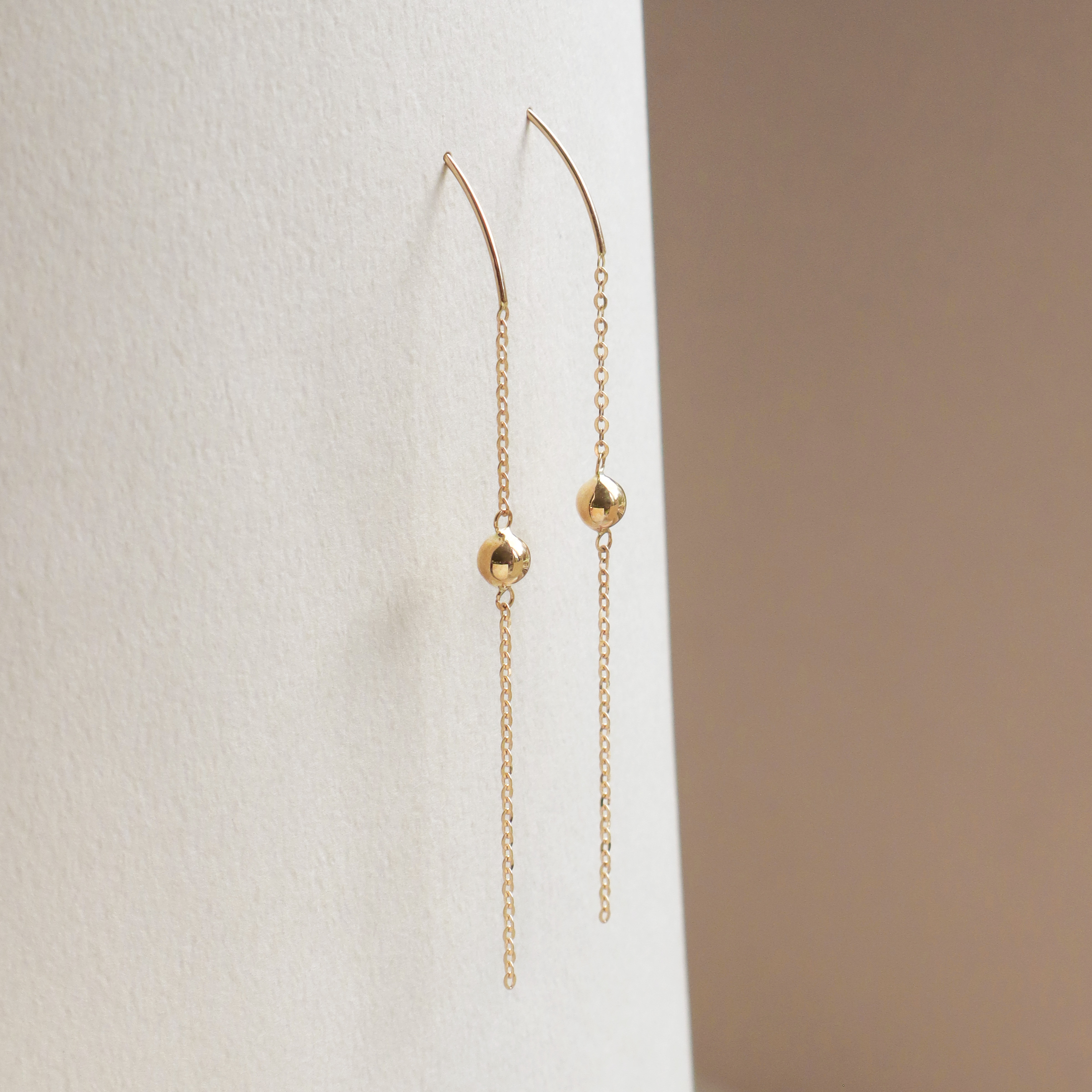 10K/弧線與圓耳環