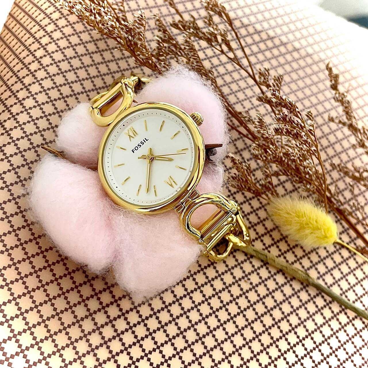 【FOSSIL】手鍊式造型腕錶 ES5272 30mm 現代鐘錶