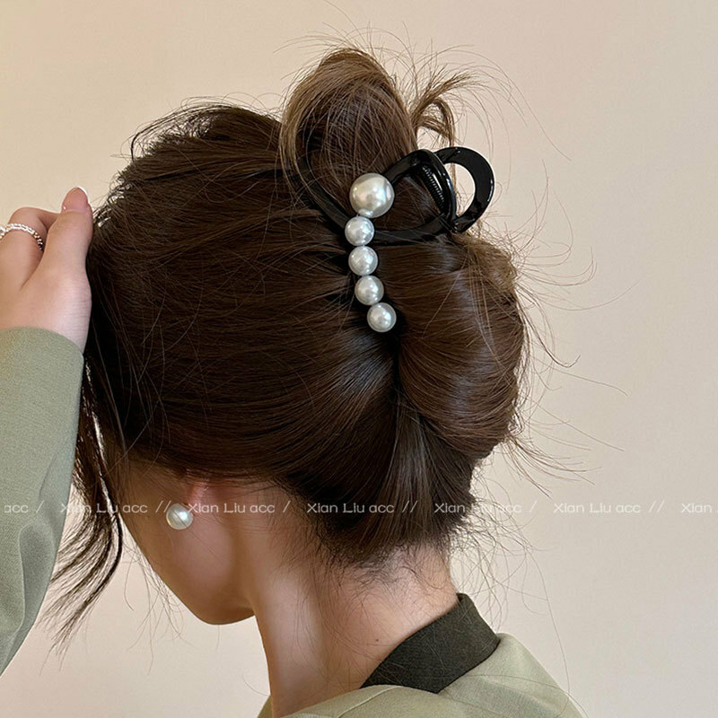 《2968》♾️高級設計感珍珠盤髮夾