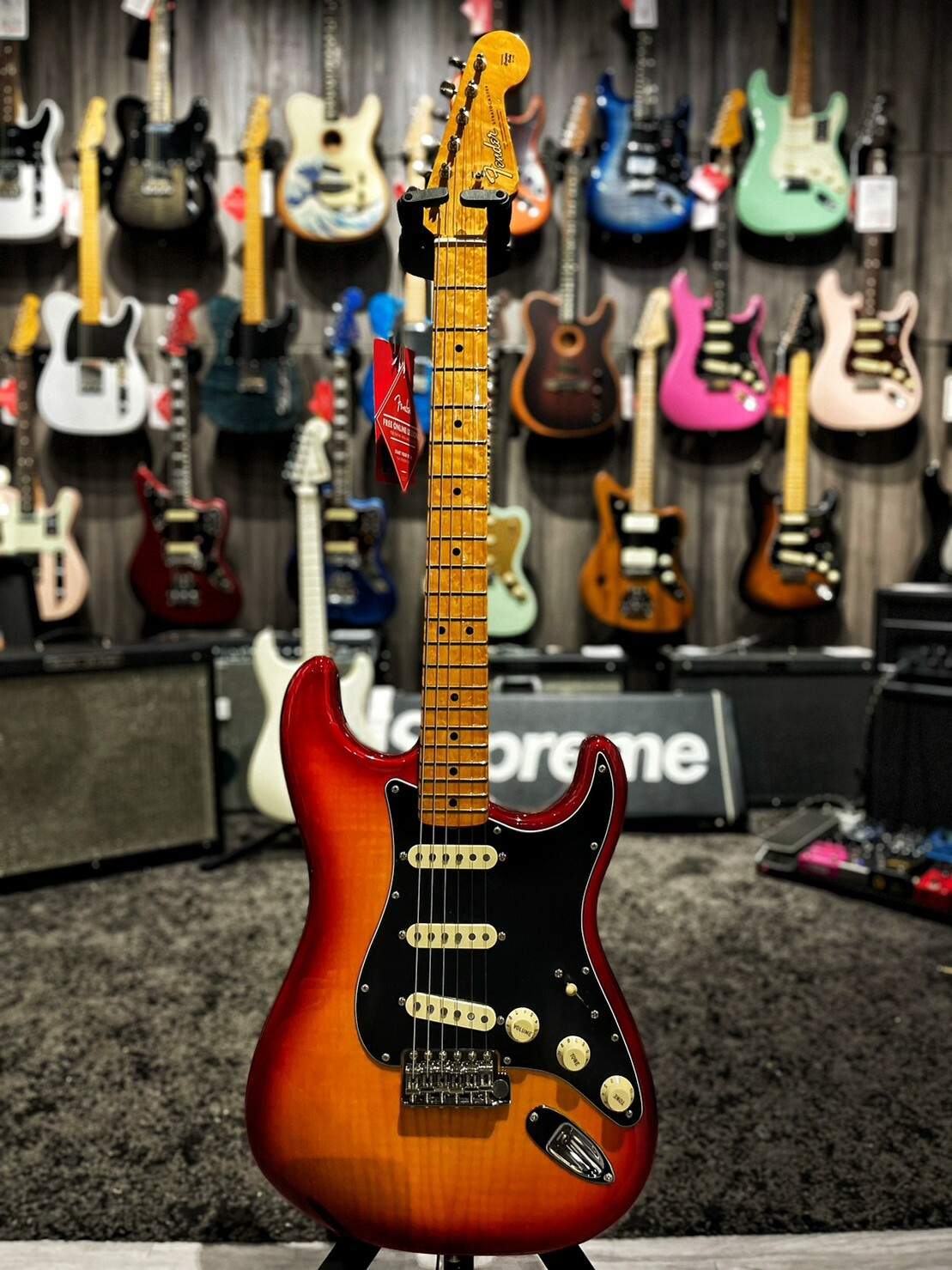 Fender AM Rarities Flame Ash Top Strat MN PRB 公司貨【宛伶樂器】