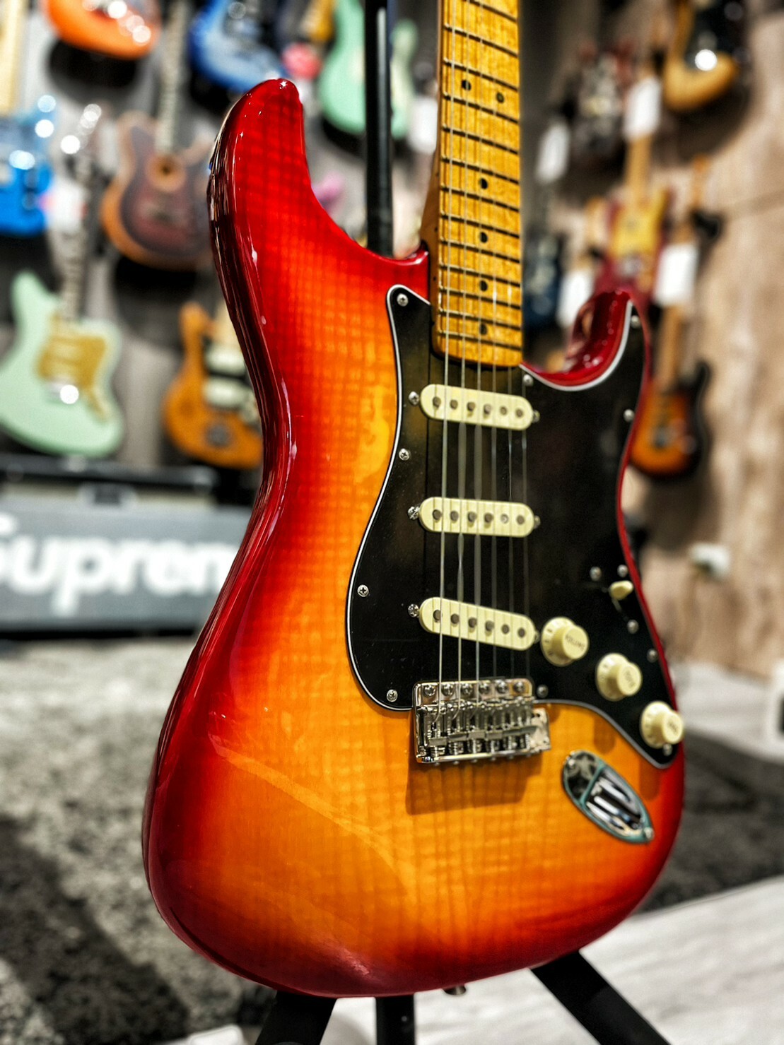 Fender AM Rarities Flame Ash Top Strat MN PRB 公司貨【宛伶樂器】