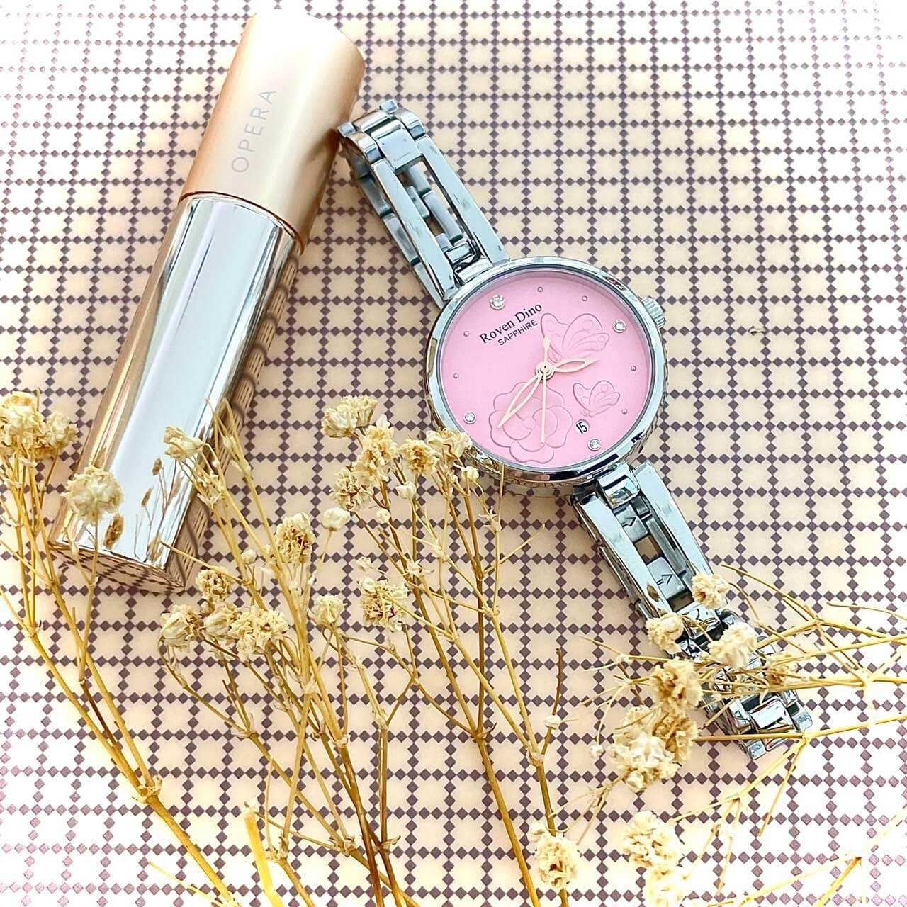 【Roven Dino羅梵迪諾】立體浮雕面板特殊手環式錶帶 RD788S 28mm 現代鐘錶