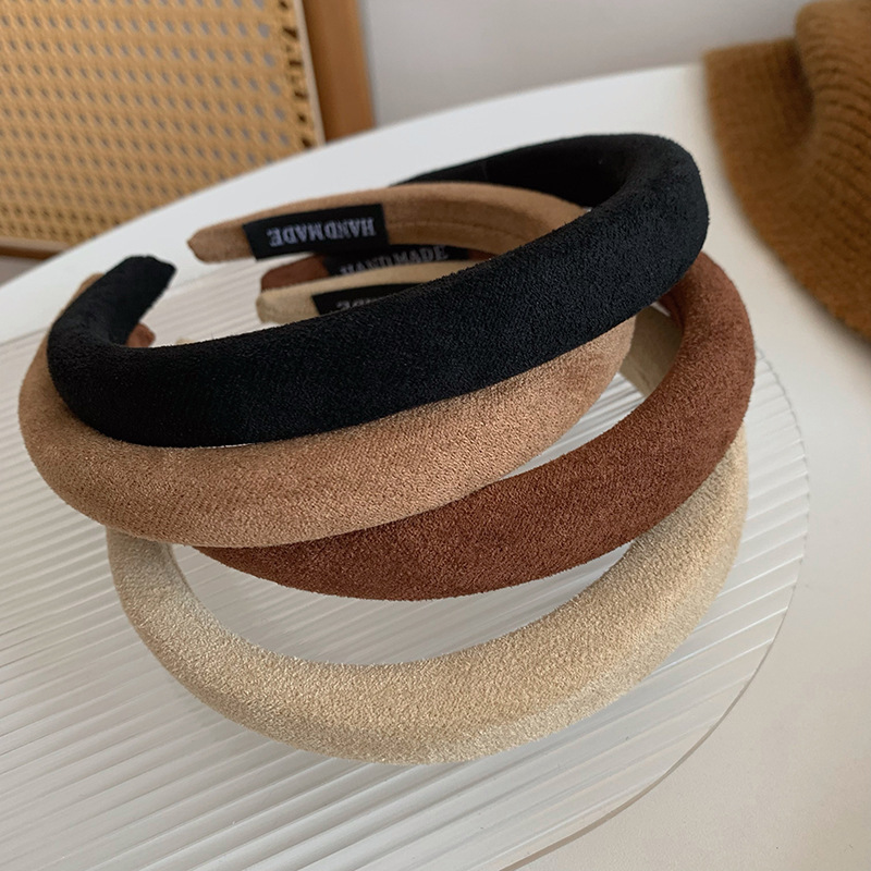 《2970》秋冬新款麂皮絨髮箍