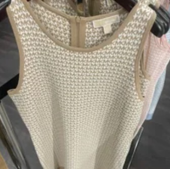 [S] MICHAEL KORS MONOGRAM DRESS,BONE, JU2807G4GH-BONE (SMK529)