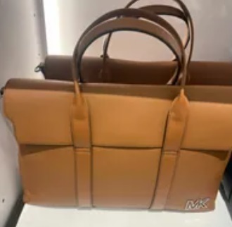 [S] MICHAEL KORS 37S3LCOA6L COOPER SOFT BRIEFCASE LEATHER,LUGGAGE, 196163791692 (SMK530)