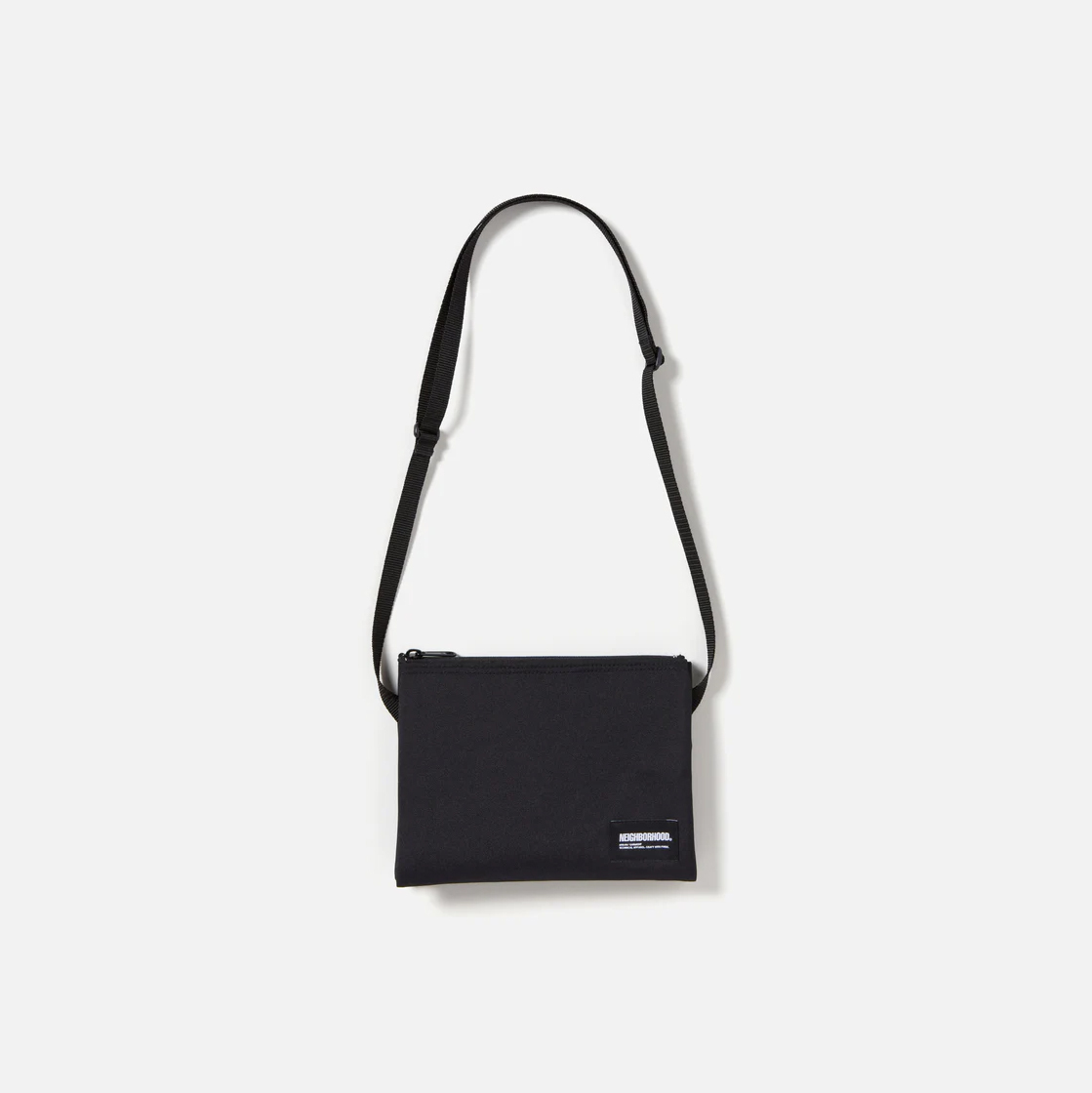 -(B3b01)-NEIGHBORHOOD MINI RECTANNGLE BAG 尼龍肩背包 黑色/淺褐色/橄欖綠-232TQNH-CG03