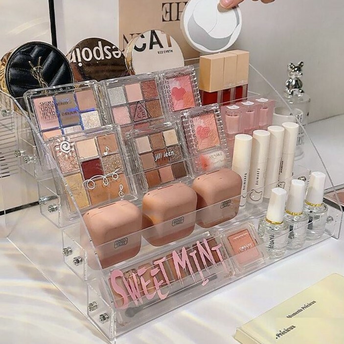 《2971》透明壓克力化妝品置物梯架
