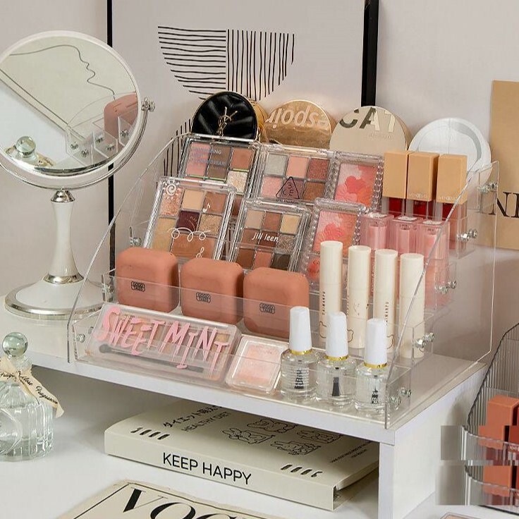 《2971》透明壓克力化妝品置物梯架