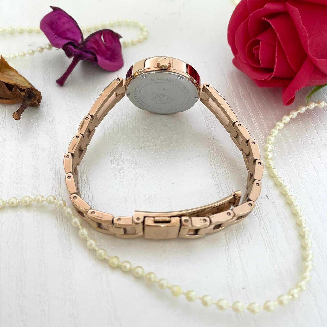 【Roven Dino羅梵迪諾】立體浮雕面板特殊手環式錶帶 RD788RG 28mm 現代鐘錶