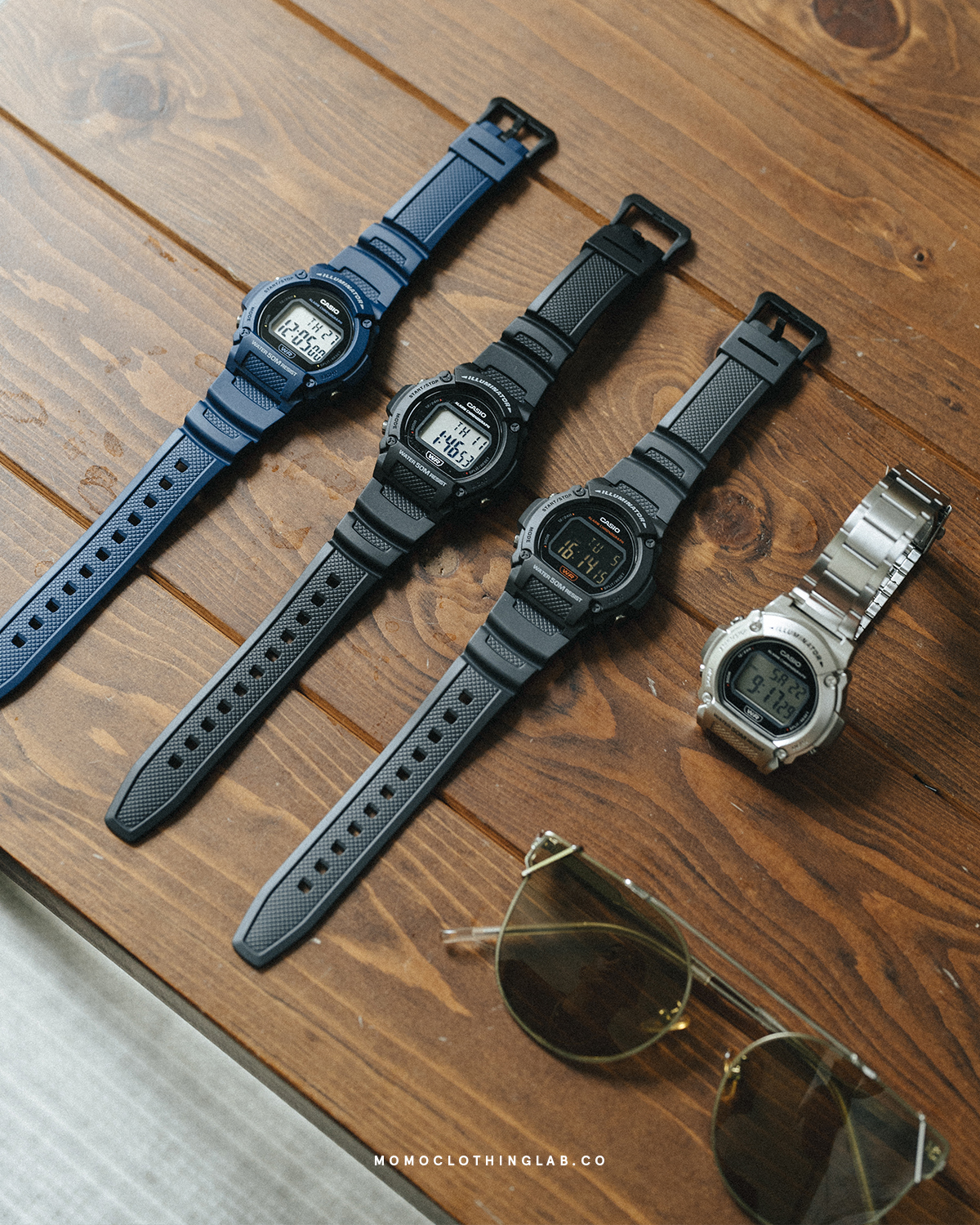 Casio 防水機能錶款 W-219H 4款