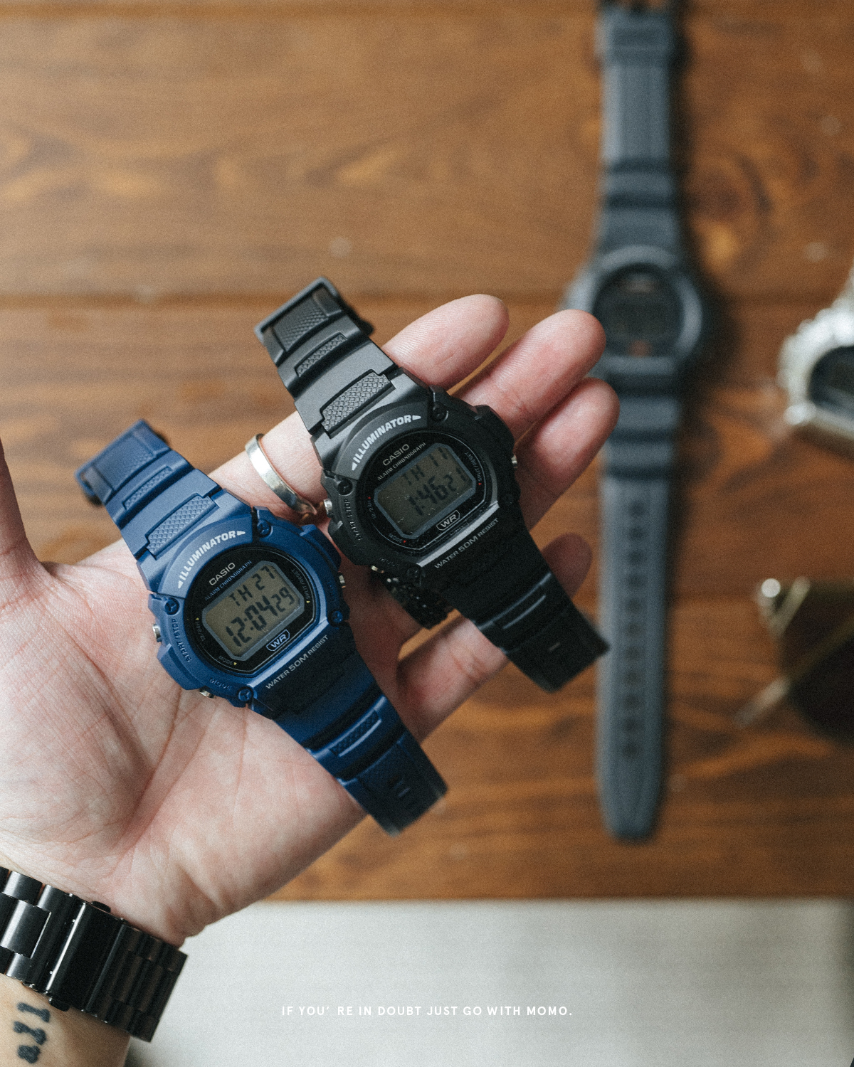 Casio 防水機能錶款 W-219H 4款