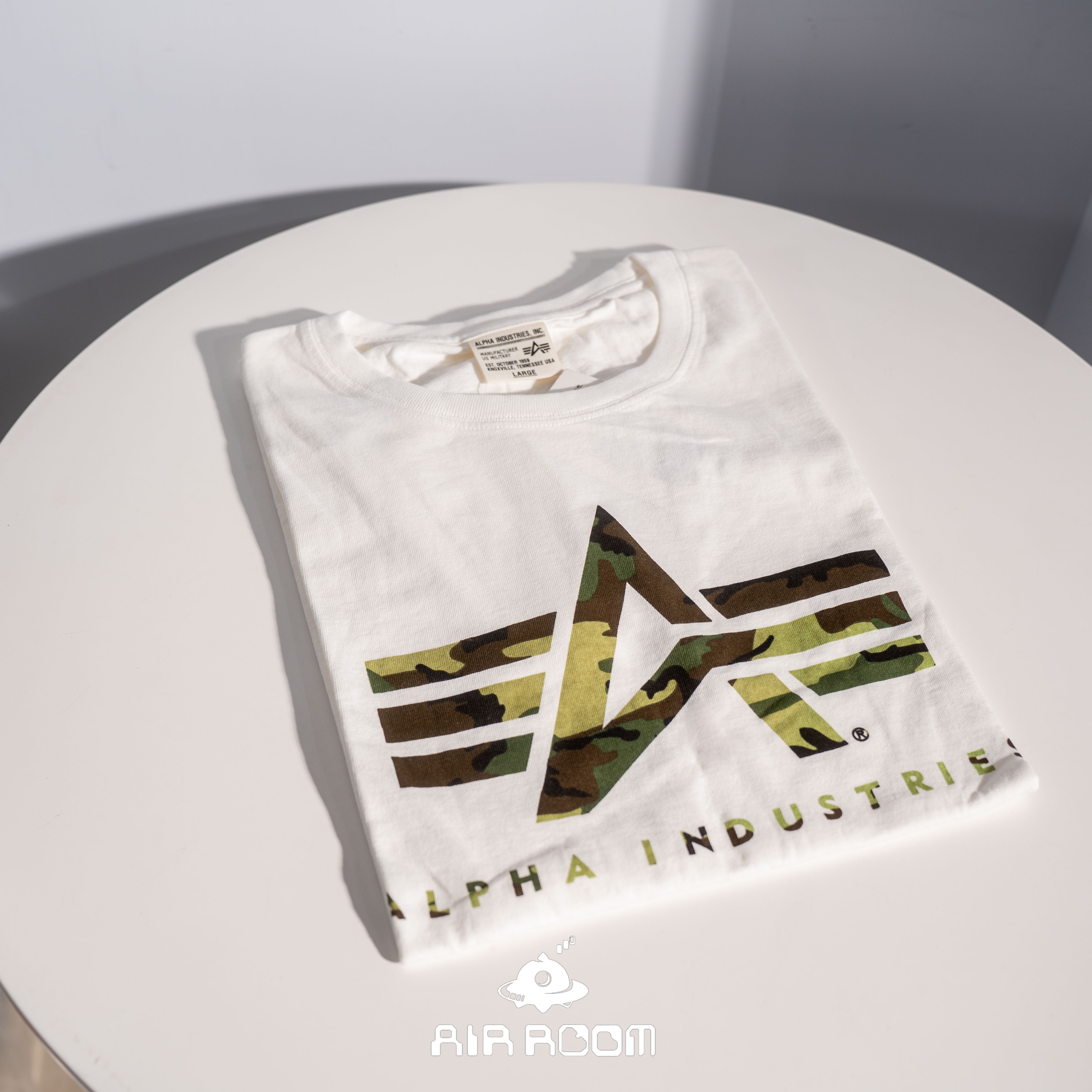 日版 Alpha 大LOGO 短TEE 迷彩 黑綠迷彩 TC1107-001 / 白綠迷彩 TC1107-018