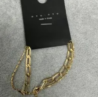 [S] NYU.NYU CLASSIC LINK CHAIN BRACELET,GOLD, SNN226 (SNN226)
