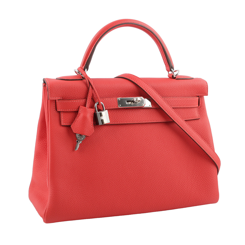 【Hermès】Togo皮 銀釦 Kelly 32cm