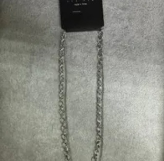 [S] NYU.NYU 2 LAYER CLASSIC CHAIN NECKLACE,SILVER, SNN232 (SNN232)