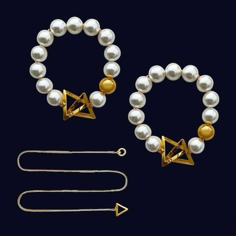 UPKO 濕漉漉的眼系列 珍珠牽引鏈 項圈 手環 腳環